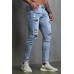 Men Ripped Slim Fit Skinny Jeans