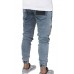 Men's Pocketed Slim Fit Skinny Jogger Jeans