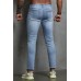 Distressed Slim-fit High Waist Men's Ankle Jeans