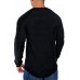 Black COWBOY Take Me Away Pleated Men's Long Sleeve Top