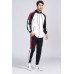 Men's Hooded Color Block Sweatshirt Sports Suit