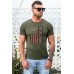 Green Vintage USA Flag 1776 Patriotic Mens T Shirt