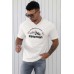 White See Beautiful Scenery Mountains Print T Shirt for Men