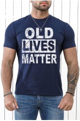 Blue Old Lives Matter Funny Sarcastic Humor Men's T-Shirt