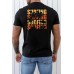 Black SURFING Plant Graphic Print Muscle Fit Men's Graphic Tee