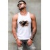 White American Flag Figure Print Men's Tank Top