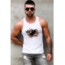 White American Flag Figure Print Men's Tank Top