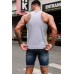 Gray Headphone Letter Print O-neck Men's Graphic Tank Top