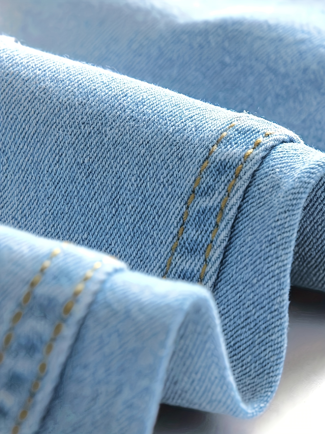 slim fit cotton jeans mens casual solid color mid stretch denim pants for spring summer details 12